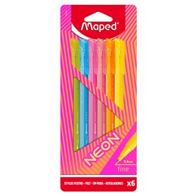 Maped - Feutres Graph'Peps NEON - Stylos Feutres Pointe Fine 0