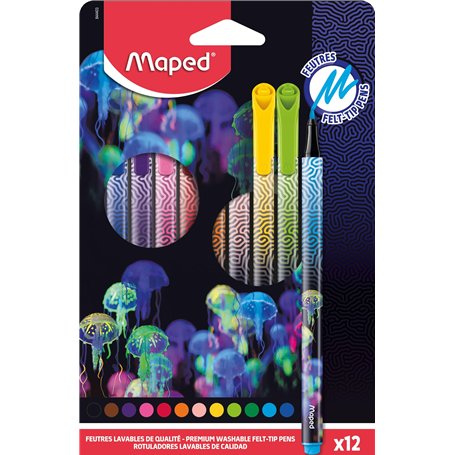 Maped - Feutres Deepsea Paradise - Feutres de Précision