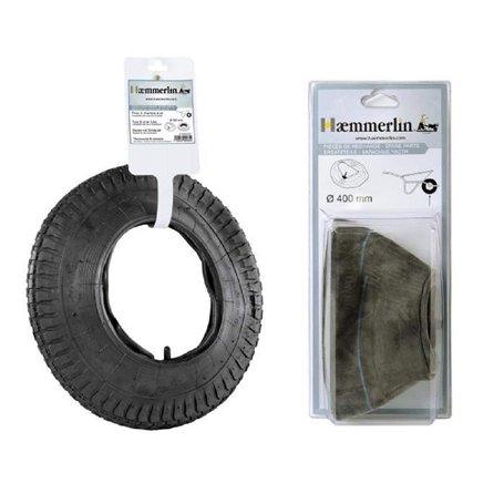ENSEMBLE PNEU ET CHAMBRE À AIR HAEMMERLIN Ø 400 MM - 309003201