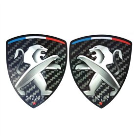 SJSHOPS Emblème de Voiture pour Peugeot 206 207 208 307 308 107 5008