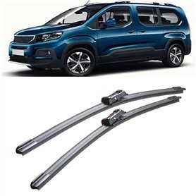 ZXBL Balais d'essuie-Glace Voiture pour Peugeot Rifter 2018-2020 26"+17"