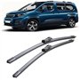 ZXBL Balais d'essuie-Glace Voiture pour Peugeot Rifter 2018-2020 26"+17"