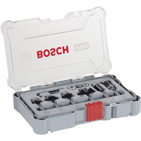 Bosch Professional 6 pièces Kit de Fraises à Araser et de Bordage (pour bois