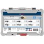 Bosch Professional 6 pièces Kit de Fraises à Araser et de Bordage (pour bois, Ø 1/4 inch Queue, Accessoires de Fraises d'Encastr