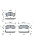 Bosch BP279 - Plaquettes de Frein Avant pour Voiture - Qualité Bosch - Réduction du Bruit et de la Poussière - Certifié ECE-R90 