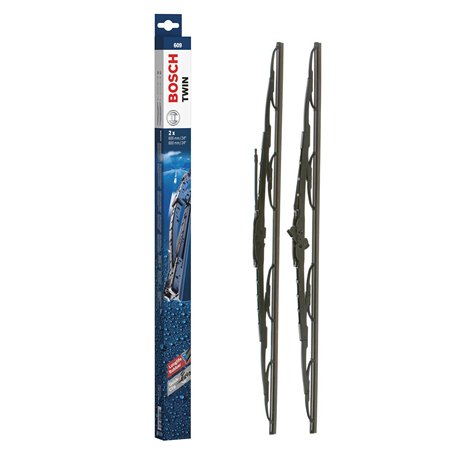 Bosch Balais d'Essuie-Glace Plats Conventionnel Twin 609
