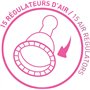 dBb Remond Super-tétine 2ème âge antiaérophagique en caoutchouc – Tétine à débit constant spéciale pour lait épais, bouillie, po