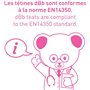 dBb Remond Super-tétine 2ème âge antiaérophagique en caoutchouc – Tétine à débit constant spéciale pour lait épais, bouillie, po