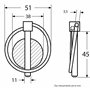 Goupille Clip, 11mm Diamètre, Lot de 6