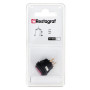 Restagraf - Bouton Interrupteur Poussoir Étanche à Lumière Rouge - 3 Broches - Connexion Cosse Plate - Trou de Diamètre 20 mm - 