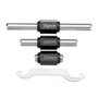 JMORCO Micrometre Outil de machiniste for Jeu de micromètres extérieurs 4pcs 0-4quot; 0-100mm 4 Précision 0.01mm Précision Carbi
