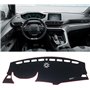 CaoYH Voiture Tapis Tableau Bord pour Peugeot 3008 5008 GT Line 2016-2021 2022 2023 Tableau Couverture Protection Solaire Antidé
