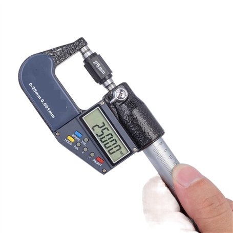 JMORCO Micrometre Micromètre électronique 0.001mm 0-25mm micromètres extérieurs numériques micromètre Pied à Coulisse jauge Poin