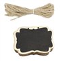 Tableaux Noirs Suspendus Ensemble de 12 panneaux de tableau suspendus effaçables en ardoise noire, étiquettes avec ficelle de Ju