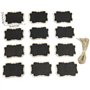 Tableaux Noirs Suspendus Ensemble de 12 panneaux de tableau suspendus effaçables en ardoise noire, étiquettes avec ficelle de Ju