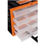 Cogex 72070 Casier de rangement en plastique 4 tiroirs