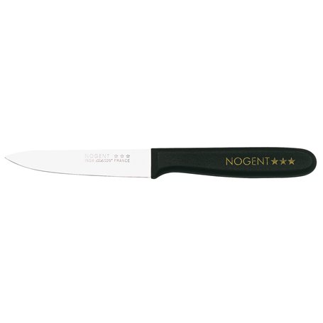 Nogent*** 02039G Couteau d'Office Lame en Acier Trempé/Manche en Polypropylène Noir
