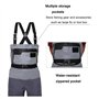 GGNPCWW Combinaison de pêche 5 Couches durables Respirantes imperméables Bas Pied Mouche pêche Poitrine Cuissardes Pantalons for
