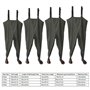 GGNPCWW Combinaison de pêche Cuissardes de pêche Respirantes et imperméables, Bas de Pied de rivière, Pantalons for Hommes et Fe
