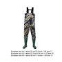 GGNPCWW Combinaison de pêche Cuissardes de pêche à la Mouche, Feuille d'érable, Bas Respirant et imperméable, Pantalon de rivièr