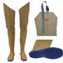 GGNPCWW Combinaison de pêche Pantalon de pêche Respirant en Caoutchouc for Hommes, Cuissardes imperméables, Salopette de Travail