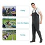 GGNPCWW Combinaison de pêche Barboteuse de pêche en PVC antidérapante, Cuissarde de Chasse imperméable avec Botte for Hommes et 