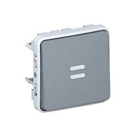 Legrand 069512 Interrupteur ou Va et Vient Témoin Étanche Câblage Phase Distribuée Plexo Composable IP55