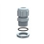 098003 Presse étoupe plastique M20 Legrand - câble diamètre 6 à 12mm - Gris RAL 7001 - Filetage ISO - Étanche IP68