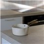 MENASTYL - Casserole 18cm Dahlia sans PFAS - Revêtement céramique antiadhésif crème - 98% d'aluminium recyclé - Tous feux dont i