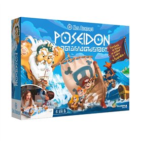 Dujardin – Poséidon – Jeu de société – Jeu de plateau – Jeu de stratégie – Surmontez la colère de Poséidon – À jouer en famille