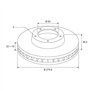 Valeo 186604 Disque de frein Disque de frein huilé 186604 Boîte de 2 disques ventilés Essieu avant [accessoires inclus] Similair
