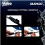 VALEO Silencio Balai d'Essuie-glace - VR263 - Balai d'Essuie-Glace Plat de Haute Performance, Visibilité Supérieure à 360 Degrés