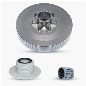 Accessoires d'outils .325-7T Cloche d'embrayage Entraînement Pignon droit Tambour Engrenage à vis sans fin pour tronçonneuse chi