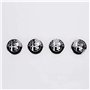 dzggs 4 pièces Auto Cache Moyeux pour Alfa Romeo Mito 147 156 159 166 50mm, ABS Aluminium Enjoliveur Centre Roue Couvercle de Mo