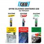 GEB Mastic Silicone spécial contact alimentaire couleur translucide 280 ml