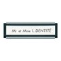 Porte étiquette SOCONA - 93 x 26 mm - noir fileté argent - PA