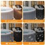 BAODBF Couverture Pompe Piscine,600D,Fixé avec des Boucles,53.8×38×43cm Housse de Pompe de Chauffage pour