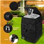 BAODBF Couverture Pompe Piscine,600D,Fixé avec des Boucles,53.8×38×43cm Housse de Pompe de Chauffage pour
