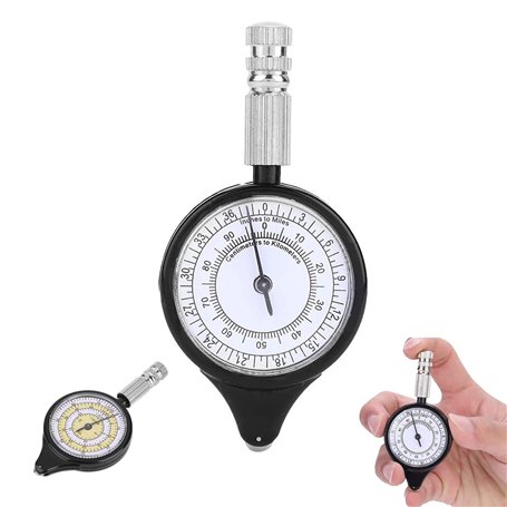 Belika Mesureur de Carte-Instrument de Mesure de Carte Plastique Mini calculateur de Distance Portable Outil d'arpentage adapté