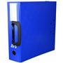 Arianex Classeur à deux leviers en PVC intérieur et extérieur avec poignée sur le dos Bleu