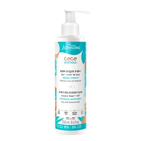 ACTIVILONG - Soin Exquis 3-En-1 Coco D'Amour - Cheveux Secs Et Texturés - Démêle Et Nourrit - 97% D'Ingrédients Naturels - Testé