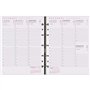 Agenda Moderne - 830030Q - 1 Recharge INT ABA SEM - de Janvier à Décembre 2025 - Format 15 x 20 cm - Bilingue