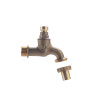 Robinet Extérieur avec Tête Cache Entrée mâle 15x21 - mâle 20x27 + raccord au Nez Ø15 NOYON & THIEBAULT