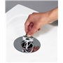Wirquin 34210003 Bonde de douche James D50 sortie D40, gris