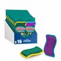 Spontex Flex & Wash éponges lavables en Machine et Lave-Vaisselle/éponges en Microfibre pour Une Double Utilisation : Vaisselle