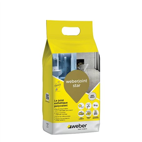 Weber Mortier joint carrelage décoratif hydrofugé