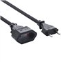Electraline 900012CBB Prolongateur avec Prise européenne Noir 5 m
