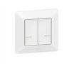 Valena Life with Netatmo 752187 Émetteur mural sans fil à 2 palettes pour interrupteurs/prises sans fil