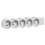 LEGRAND - Multiprise Extra-Plate à Câbler - 5 Prises avec Terre - Livrée Sans Cordon/Sans Fiche - Blanc et Gris Clair