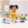 VTech Pot de Fleurs à emboîter - Pot de Fleurs Magique à Assembler et décorer avec de la Musique et 100 pièces colorées - pour E